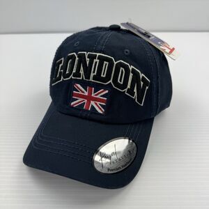 Royal Stallion London Hat Navy UK Flag Adjustable Strapback Baseball Cap NWT